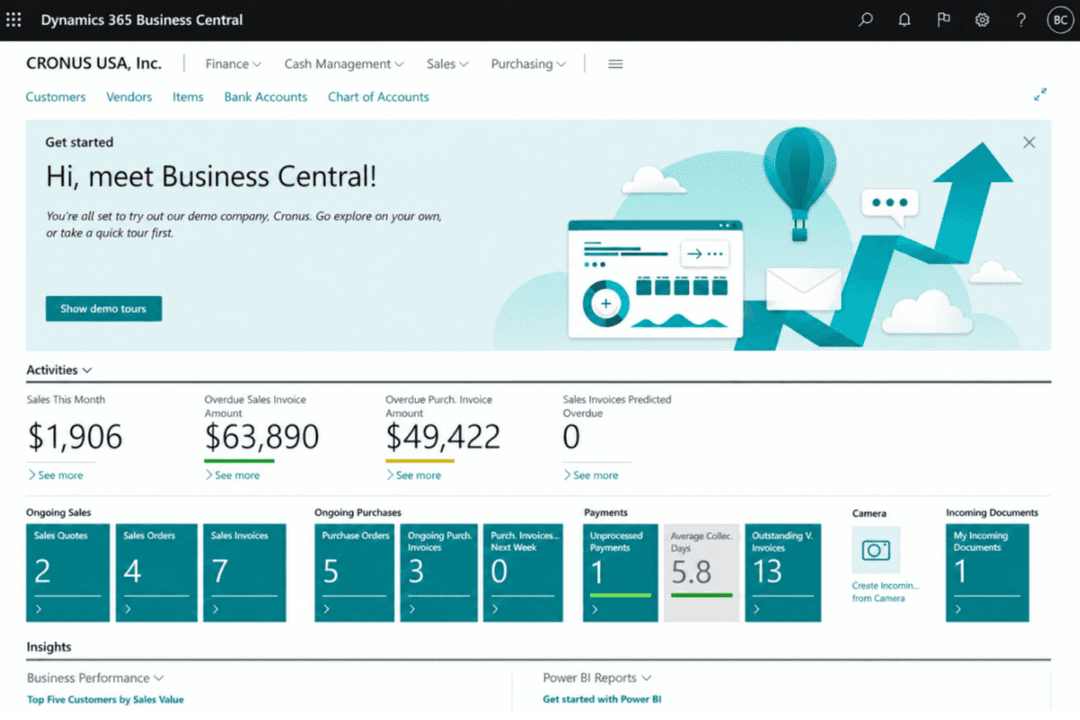 Microsoft Dynamics 365 Business Central helps revenue teams unify finance, sales, and operations on one cloud platform.