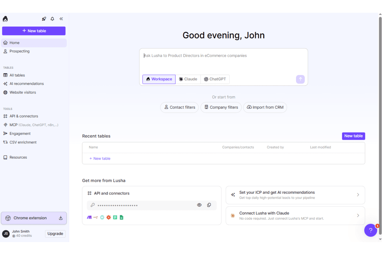 Lusha simplifies B2B prospecting with verified contact and company data.