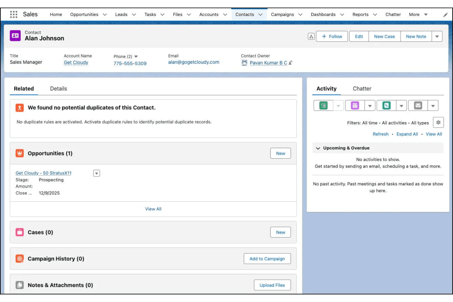 Salesforce screenshot