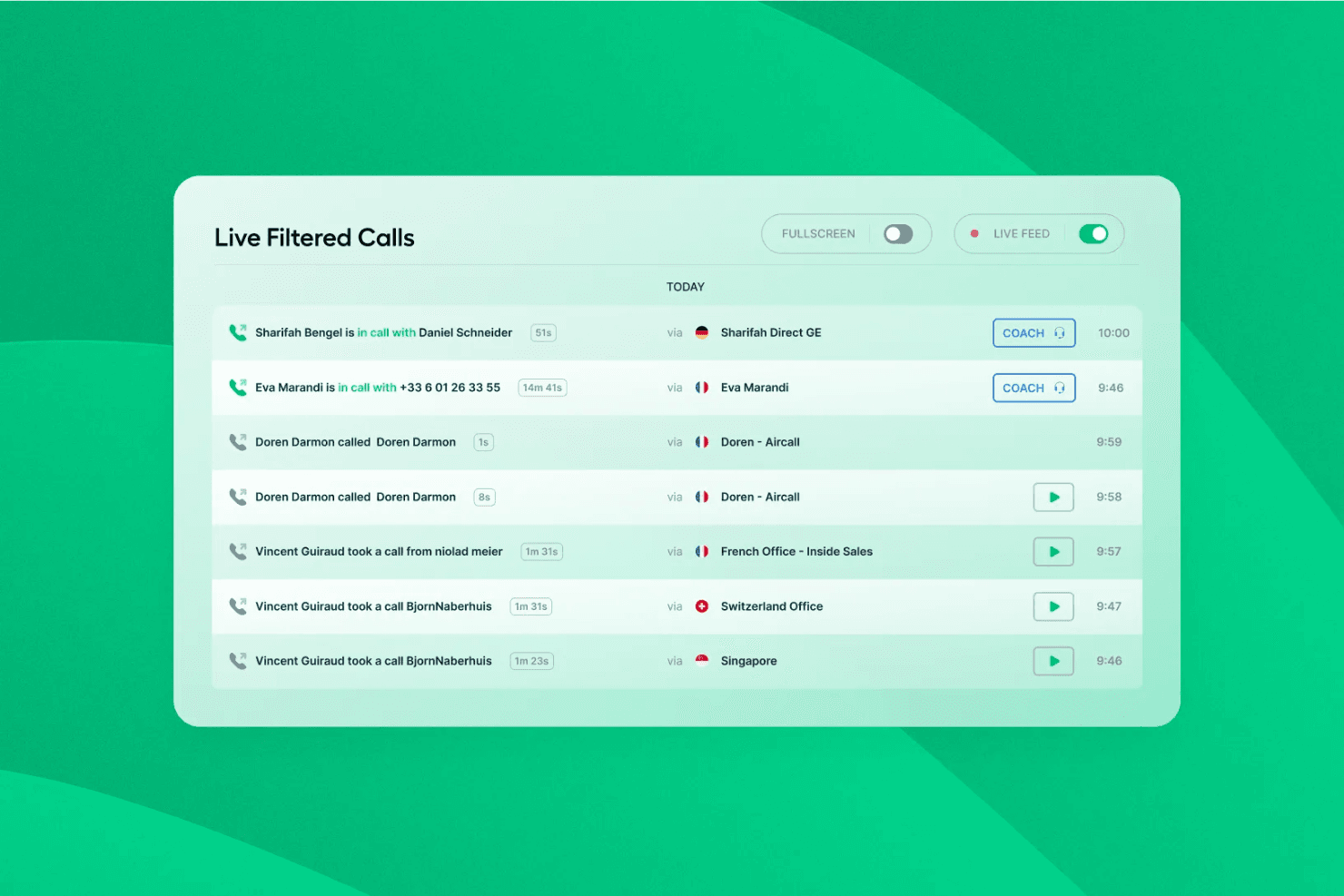 Aircall screenshot