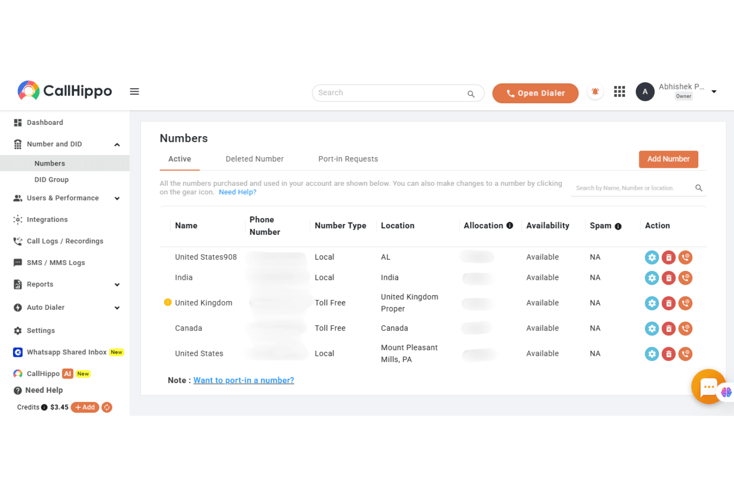 CallHippo screenshot