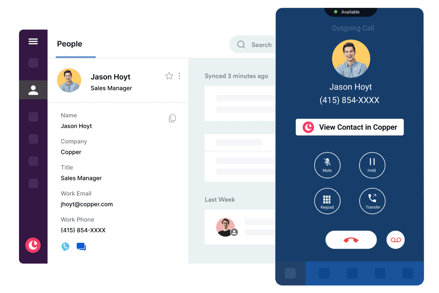 Copper CRM screenshot