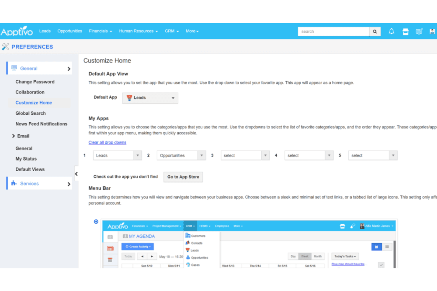 Apptivo screenshot
