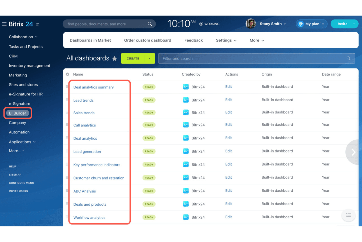 Bitrix24 screenshot