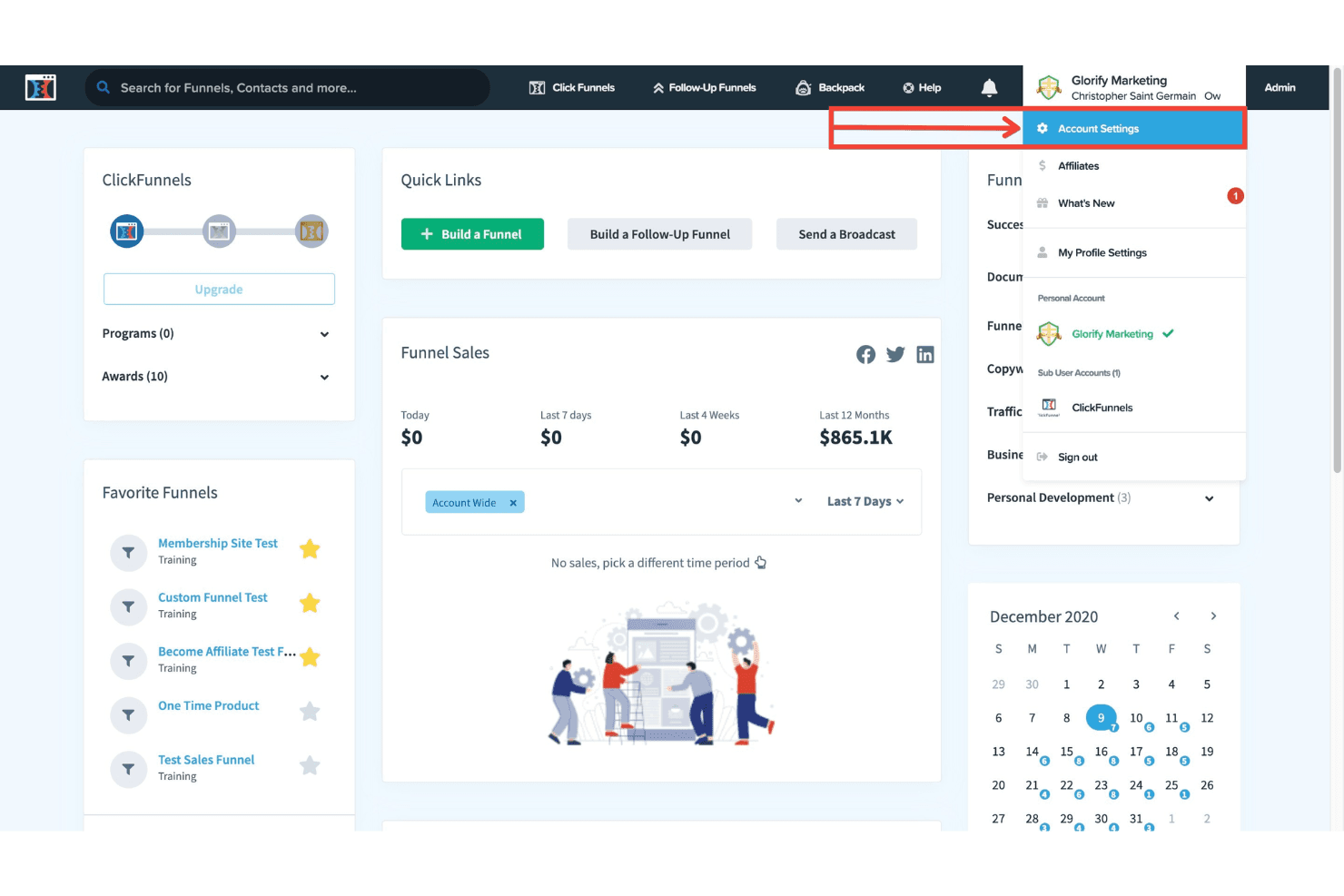 ClickFunnels screenshot