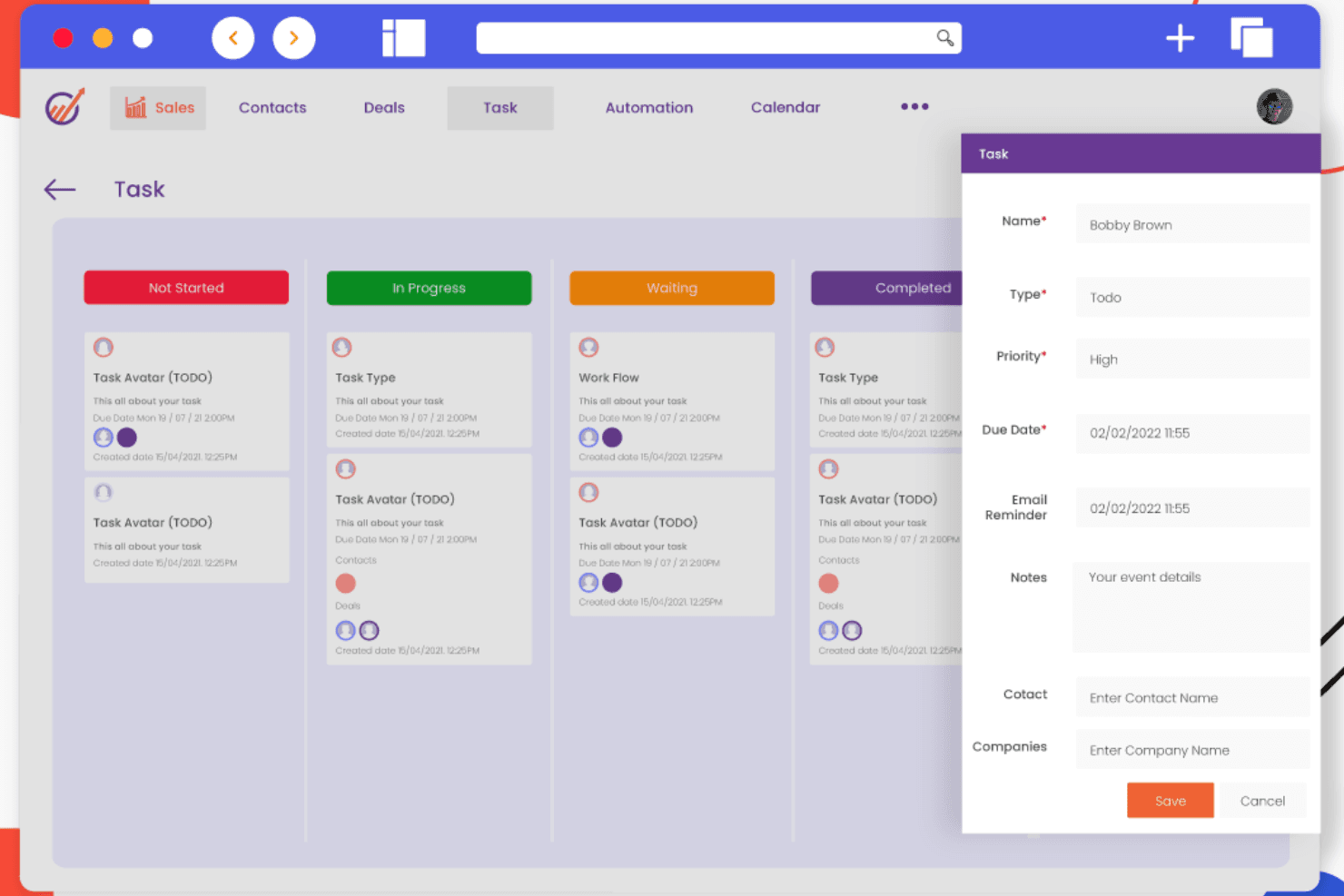 EngageBay screenshot