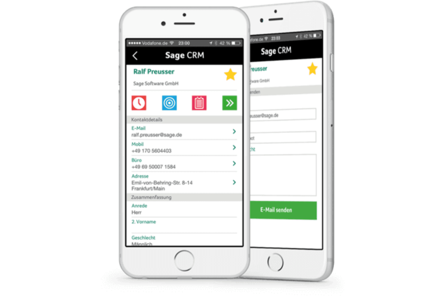 Sage CRM screenshot