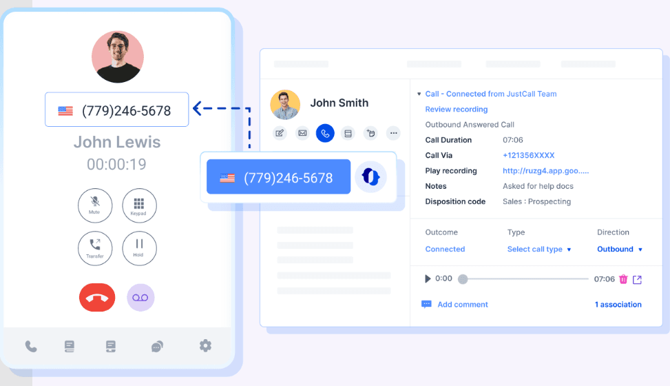 JustCall screenshot