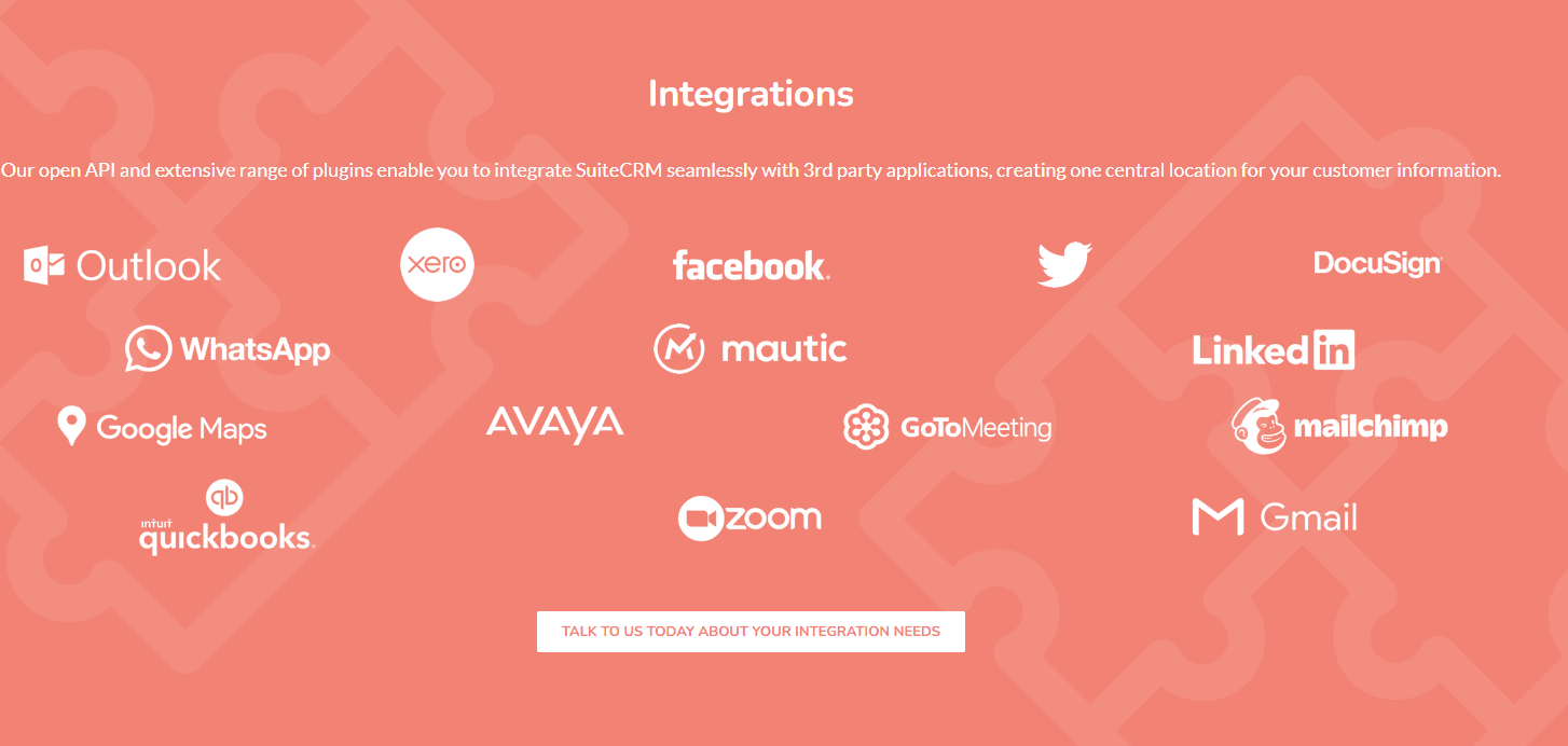 SuiteCRM screenshot