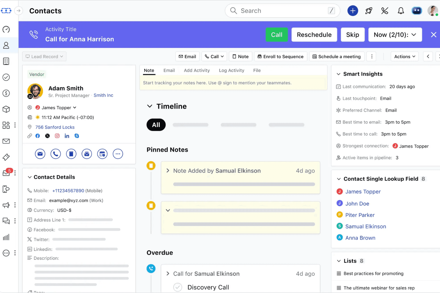 Salesmate screenshot