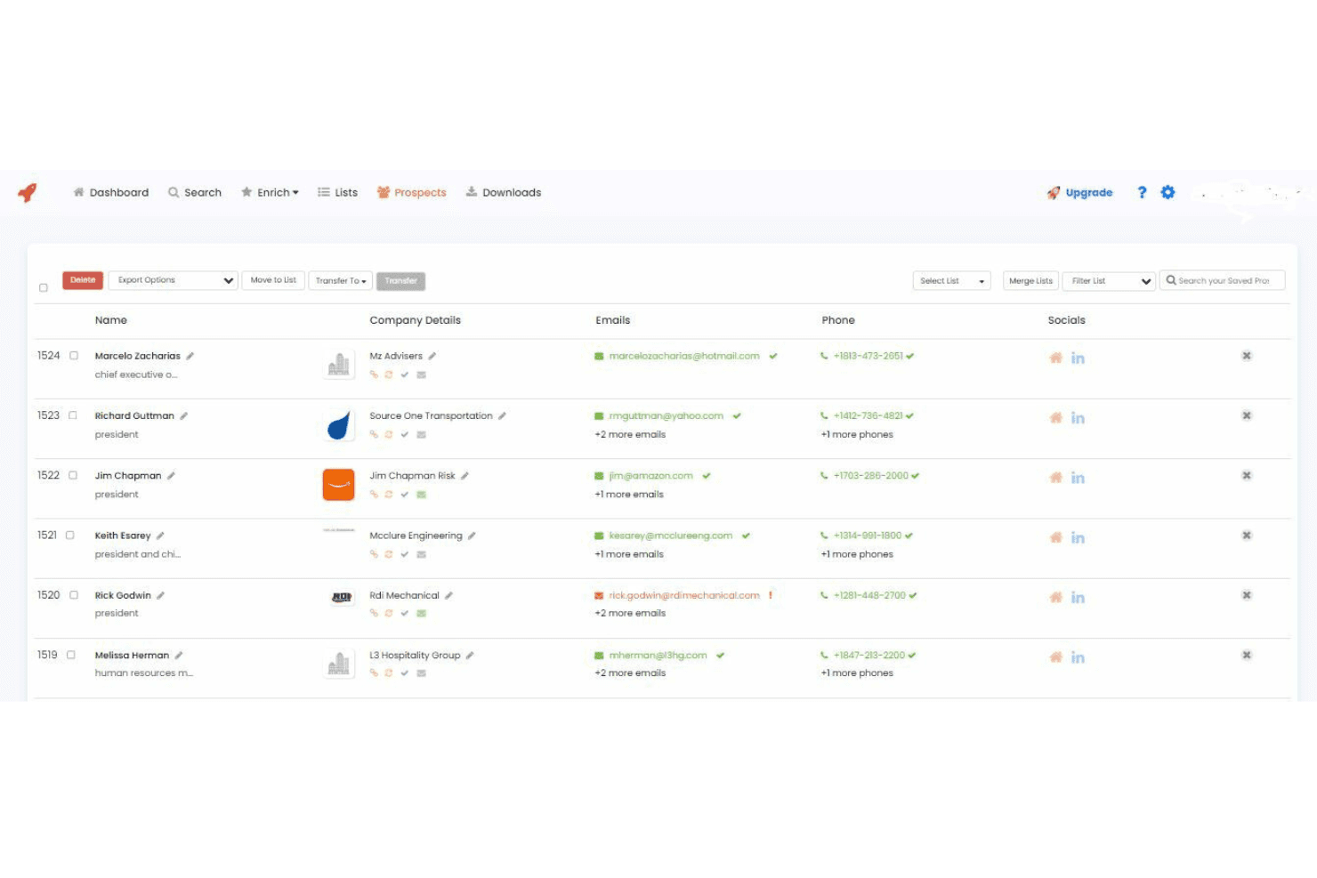 AeroLeads screenshot