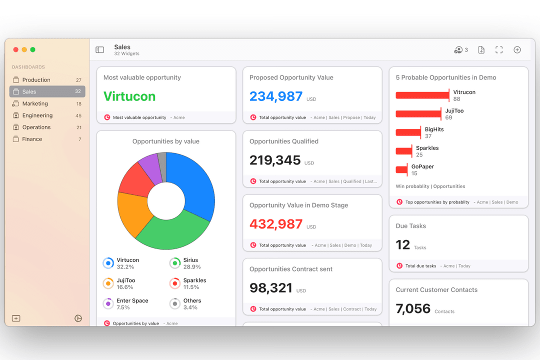 Copper CRM manages contacts and deals directly inside Google Workspace.
