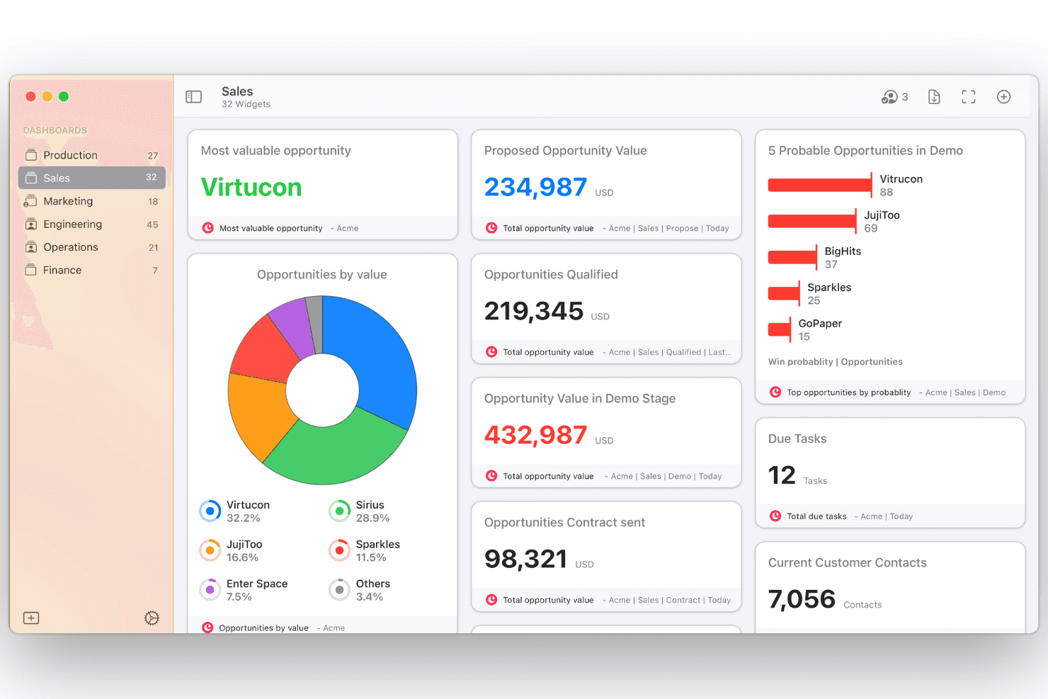Copper CRM manages contacts and deals directly inside Google Workspace.