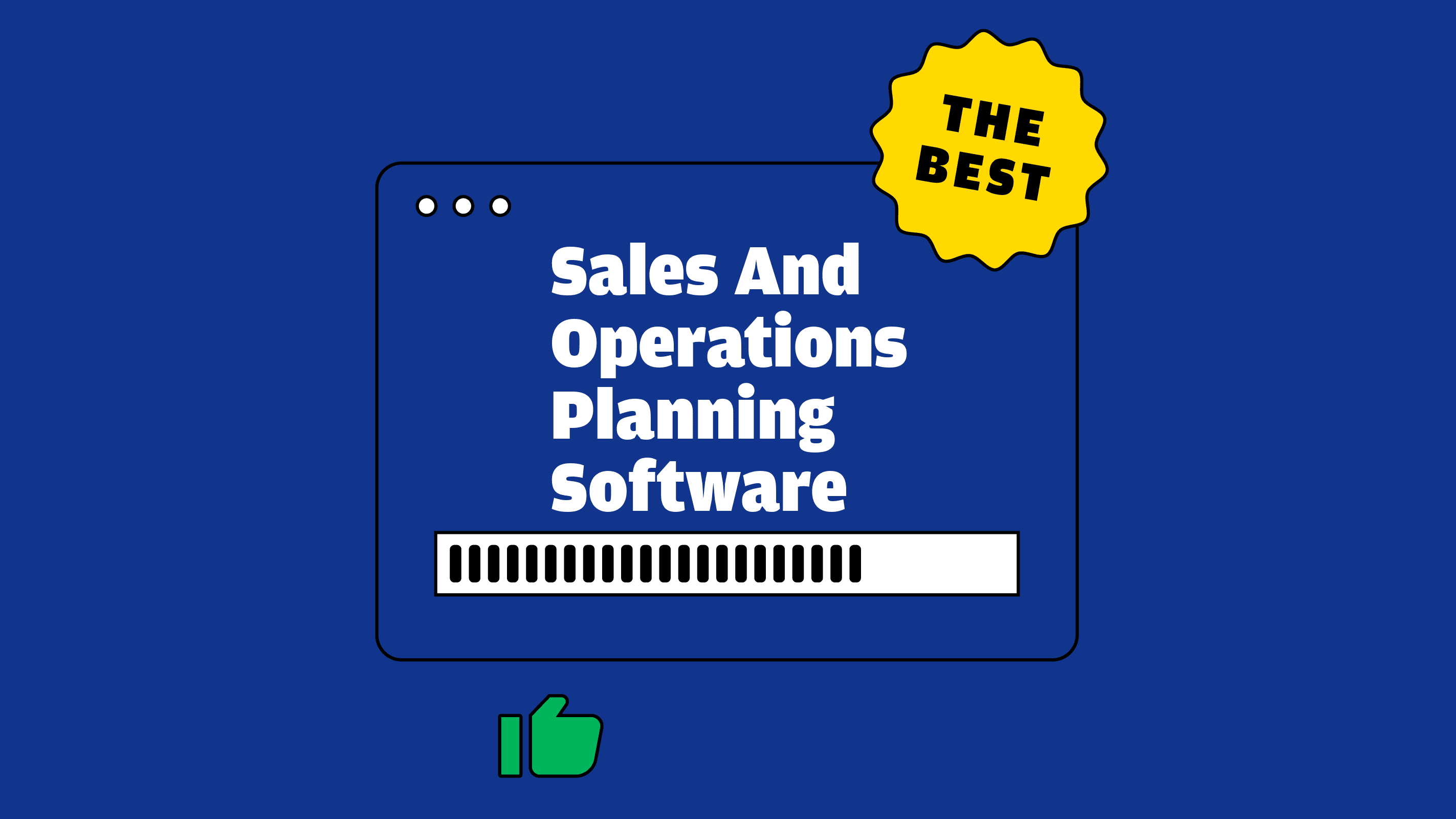 Sales and operations planning software best tools