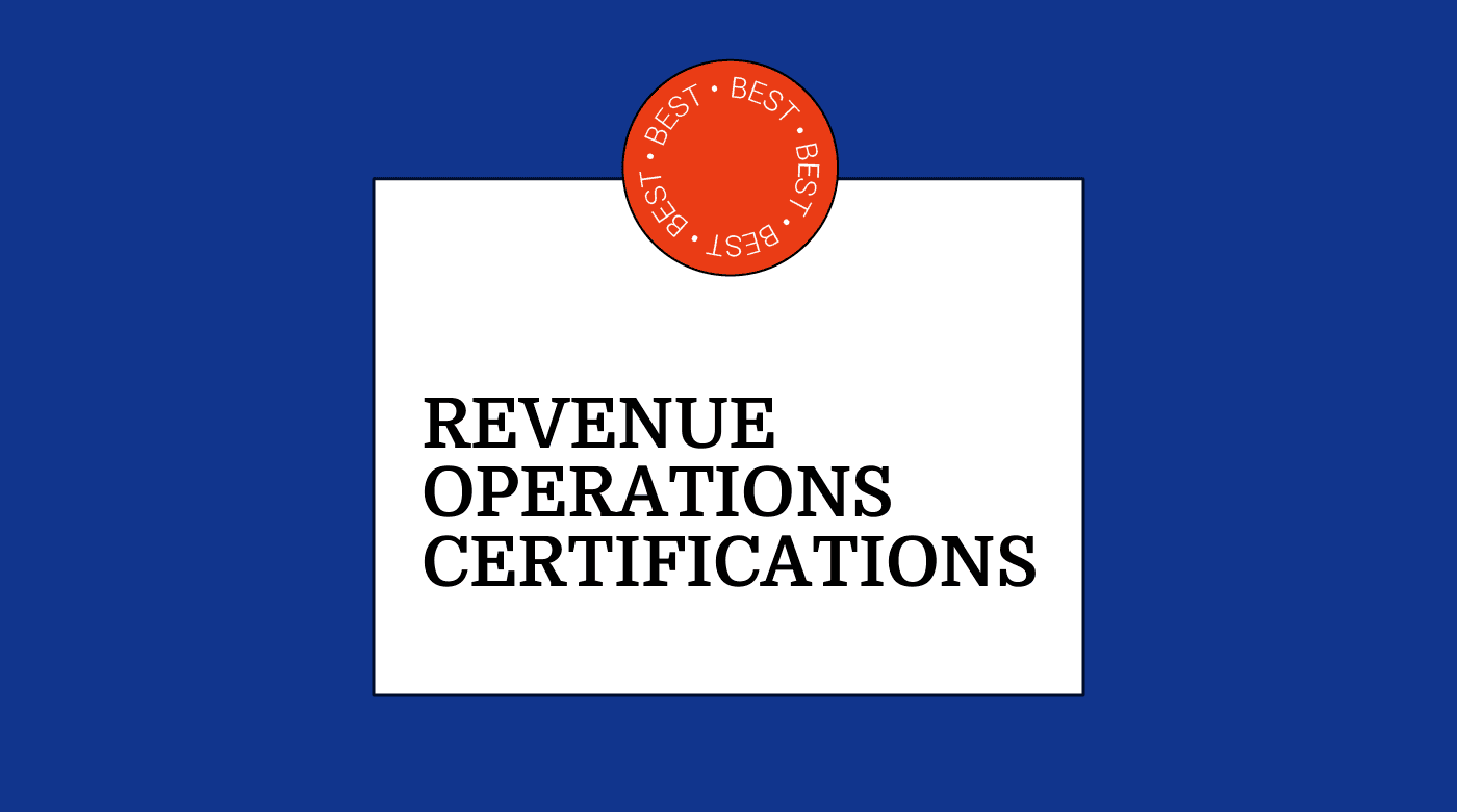 Revenue operations certifications generic best of 26272