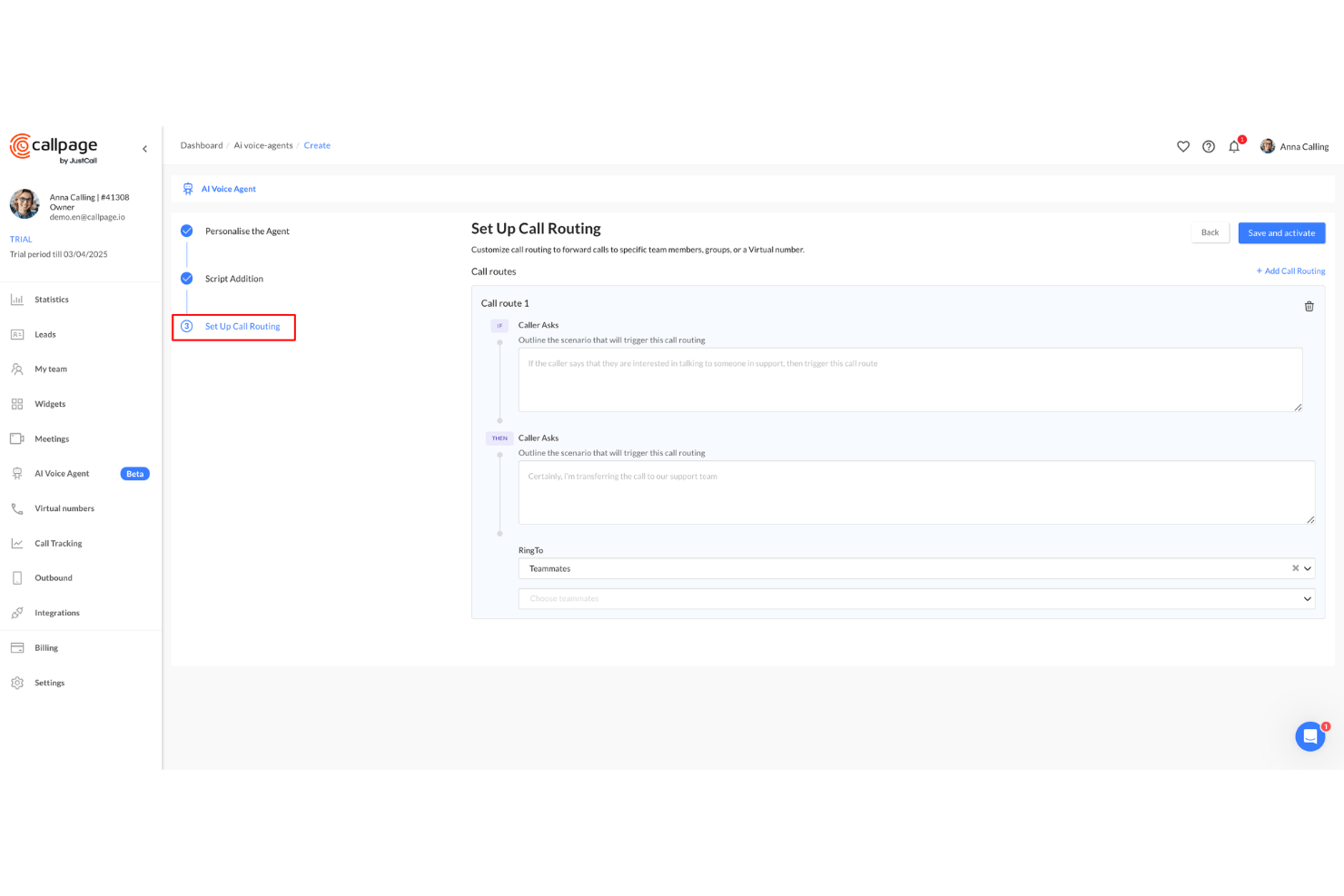 screenshot - Avis CallPage 2026 : Avantages, Inconvénients, Fonctionnalités et Tarification