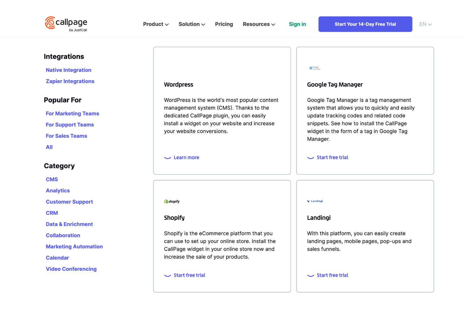 screenshot - Avis CallPage 2026 : Avantages, Inconvénients, Fonctionnalités et Tarification