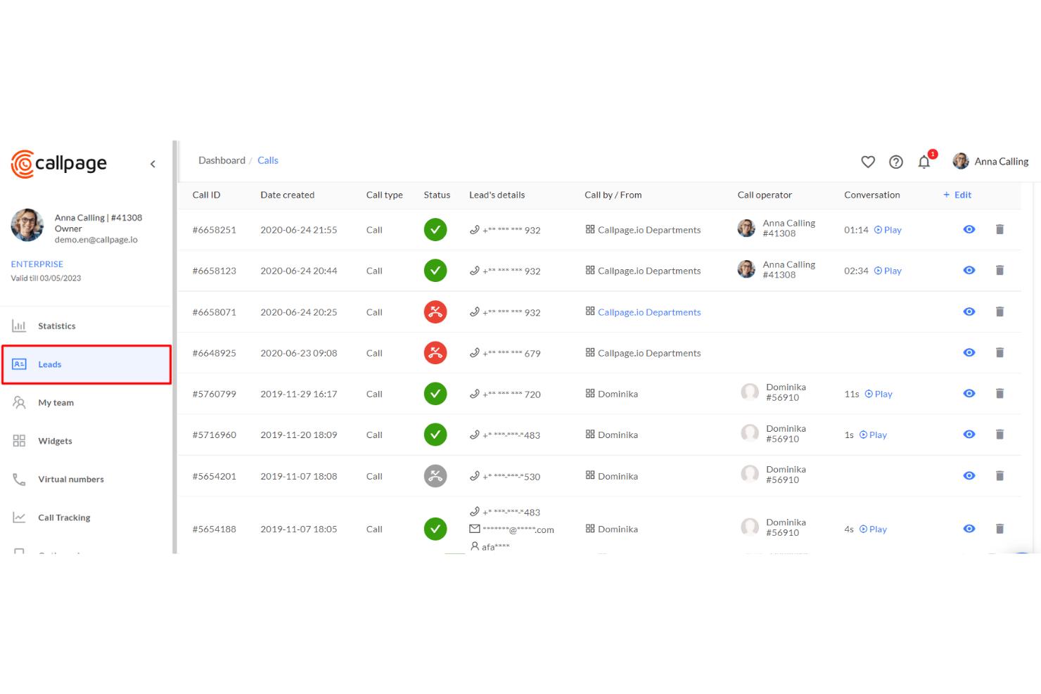 screenshot - Avis CallPage 2026 : Avantages, Inconvénients, Fonctionnalités et Tarification