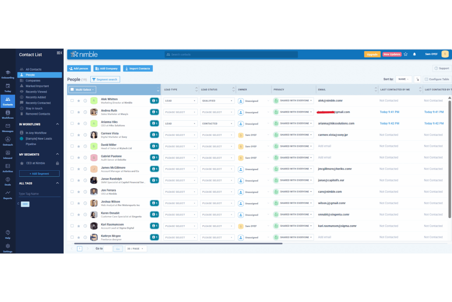 screenshot - Nimble CRM Review: Pros, Cons, Features and Pricing