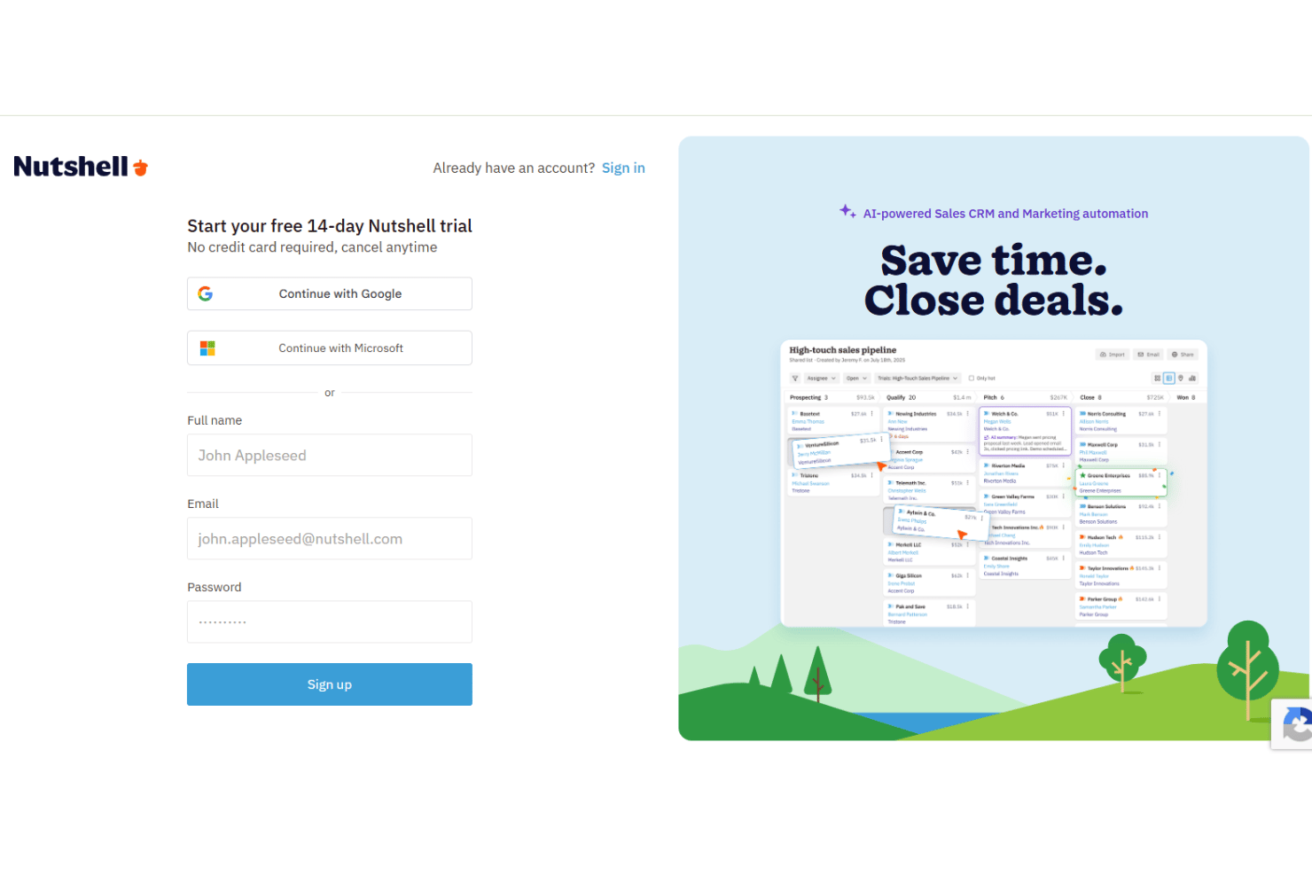 screenshot - Nutshell Review: Pros, Cons, Features and Pricing Explained
