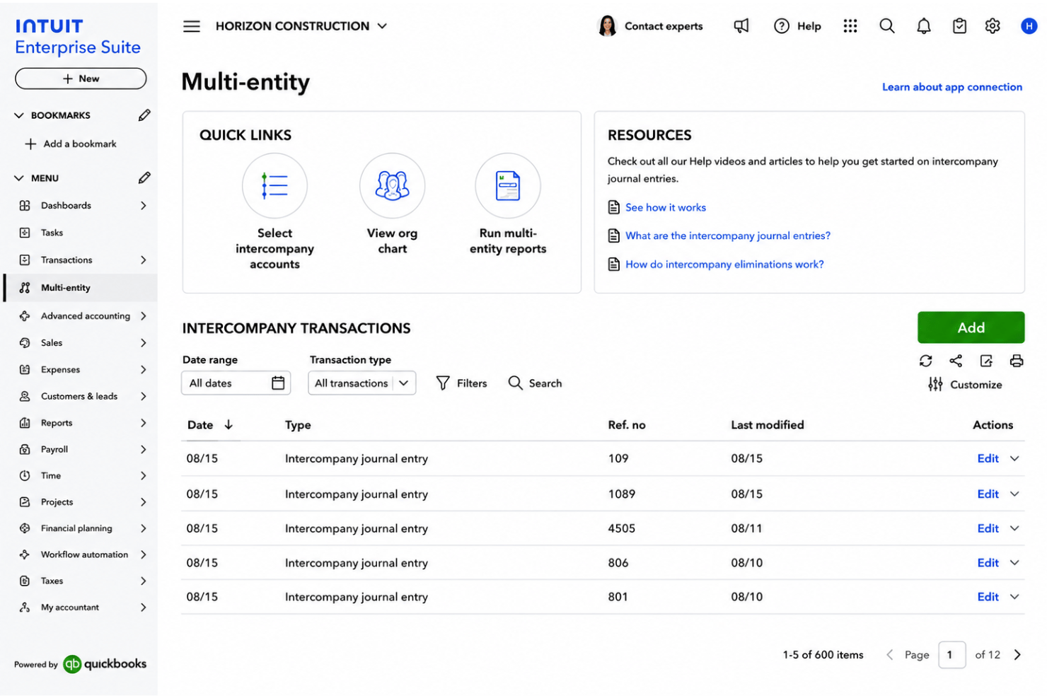 screenshot - Intuit Enterprise Suite Review 2026: Pros, Cons, Features, and Pricing