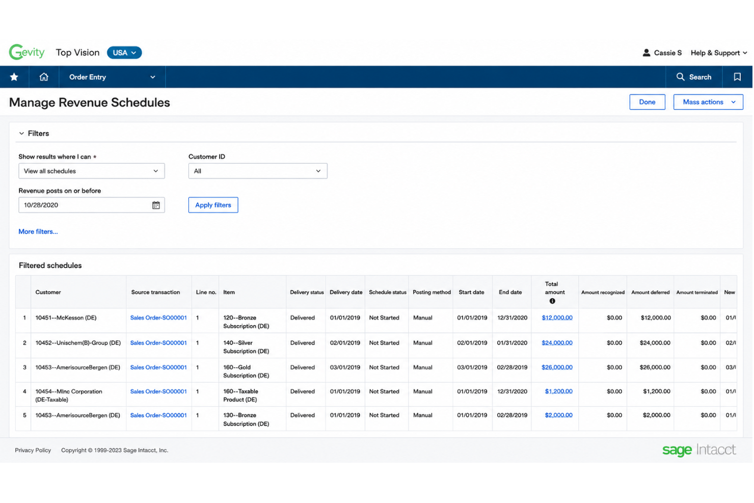 screenshot - Sage Intacct Review: Pros, Cons, Features and Pricing Guide