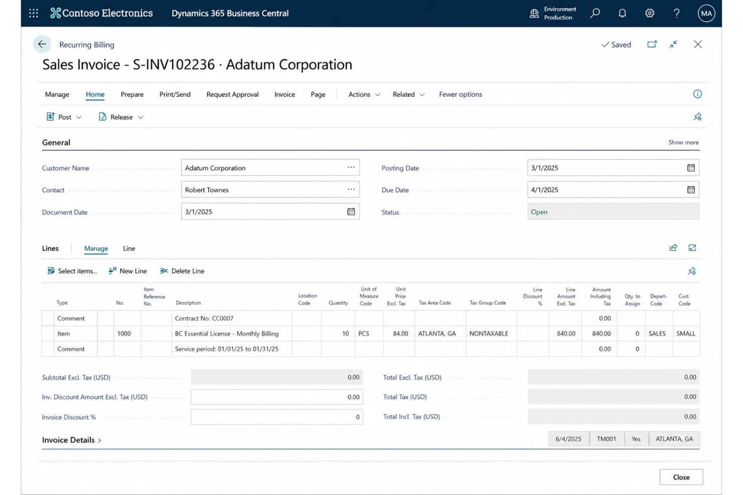 screenshot - Microsoft Dynamics 365 Business Central Review: Features, Pros, Cons, and Pricing