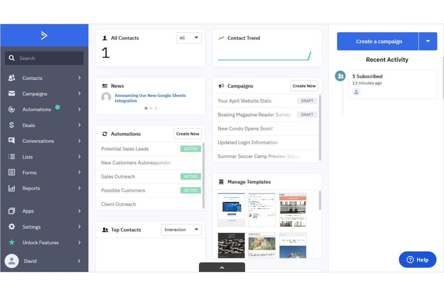 screenshot - Évaluation d’ActiveCampaign : avantages, inconvénients, fonctionnalités et tarifs