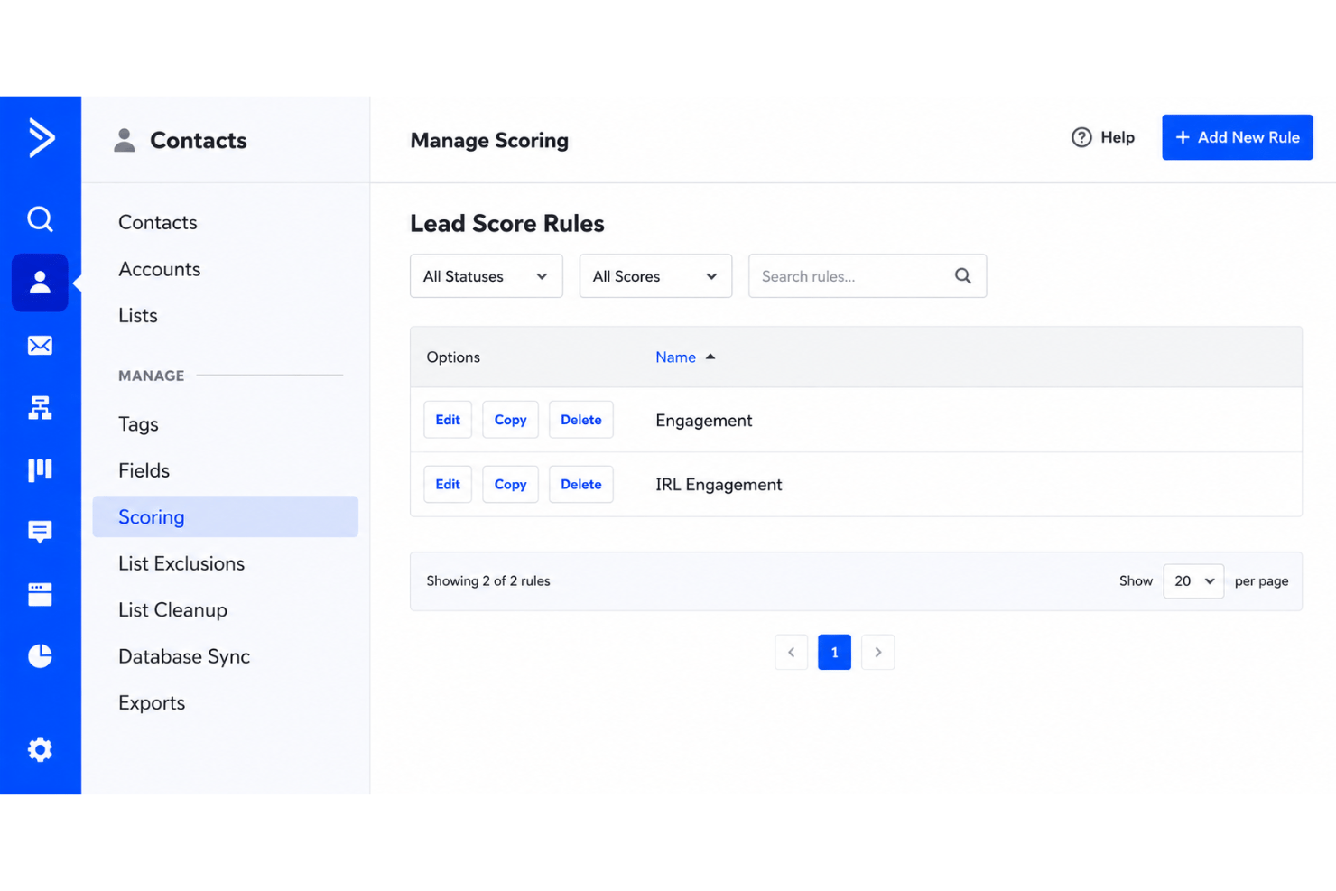 screenshot - Évaluation d’ActiveCampaign : avantages, inconvénients, fonctionnalités et tarifs
