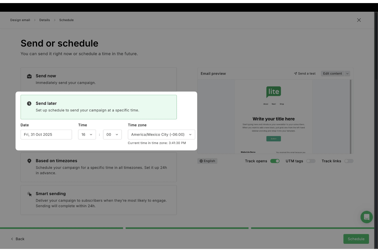 screenshot - MailerLite Review: Pros, Cons, Features and Pricing Guide