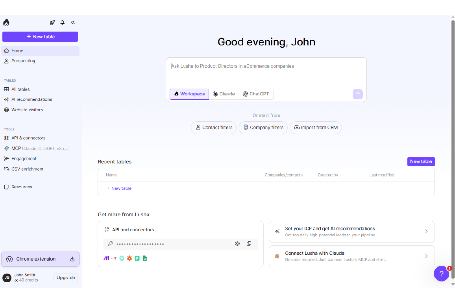 Lusha simplifies B2B prospecting with verified contact and company data.