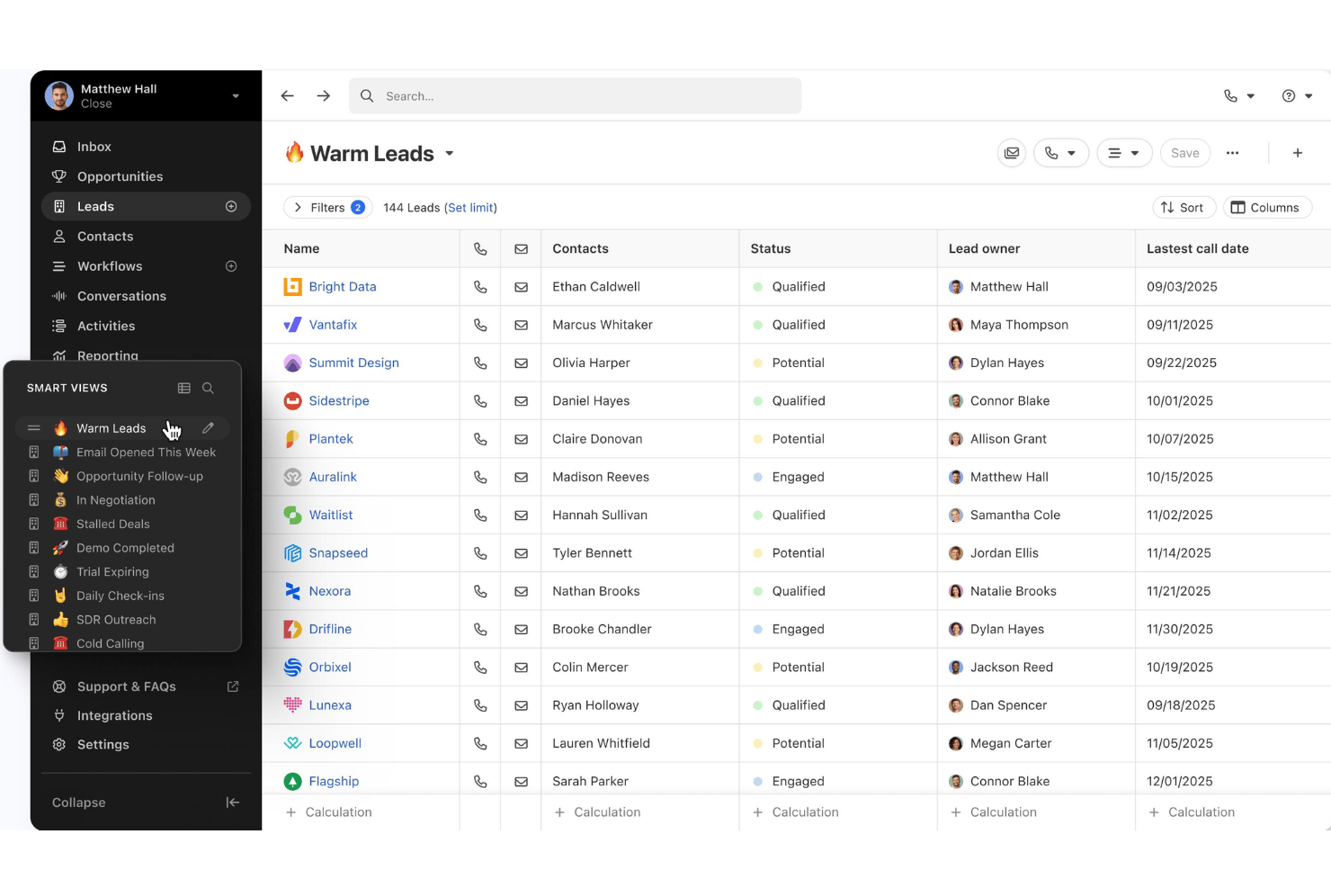 screenshot - Reseña de Close CRM: Ventajas, Desventajas, Características y Precios