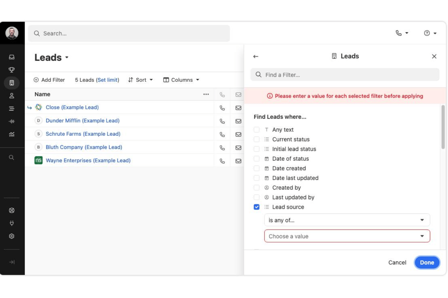 screenshot - Reseña de Close CRM: Ventajas, Desventajas, Características y Precios