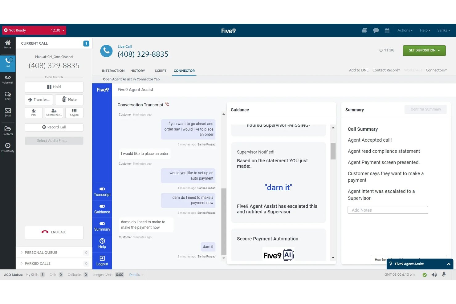 screenshot - Avis sur Five9 : Avantages, Inconvénients, Fonctionnalités et Tarifs
