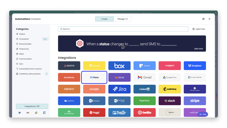 Meta Conversions API Integration in Monday CRM