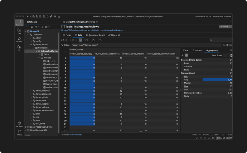 DbVisualizer Adds Git Support, MongoDB CRUD, and UI Enhancements