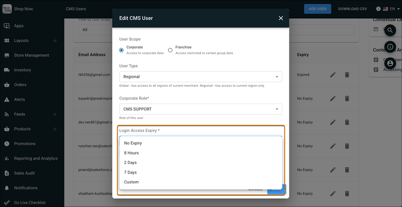 Salesforce CRM Adds Automated CMS Access Expiration