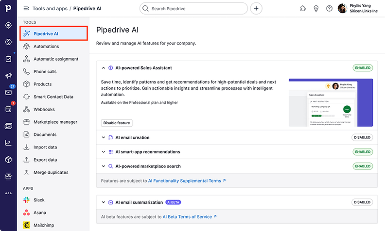 Pipedrive's Opt-In Beta Program for Premium Users