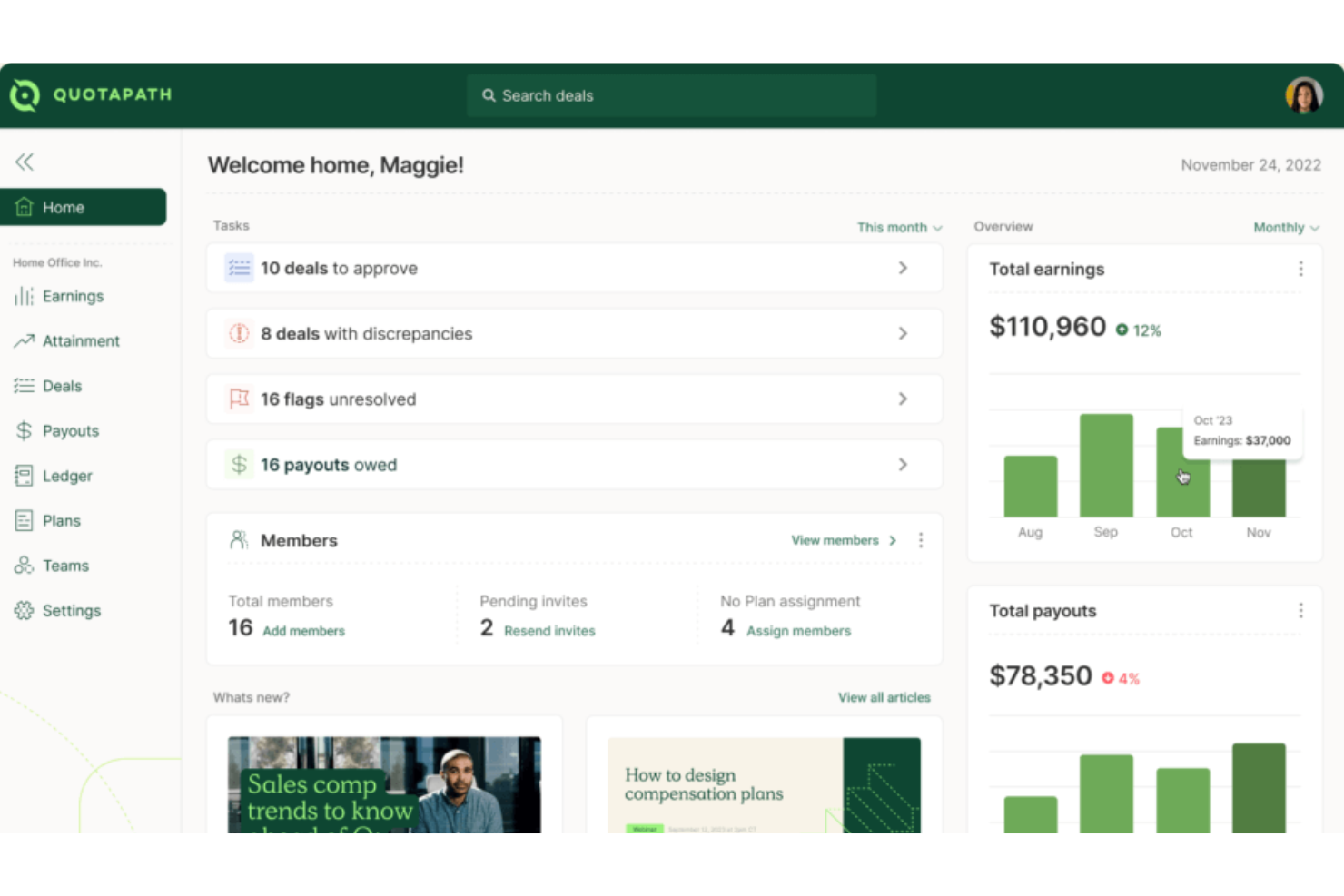 screenshot - QuotaPath Review 2025: Pros, Cons, Features & Pricing