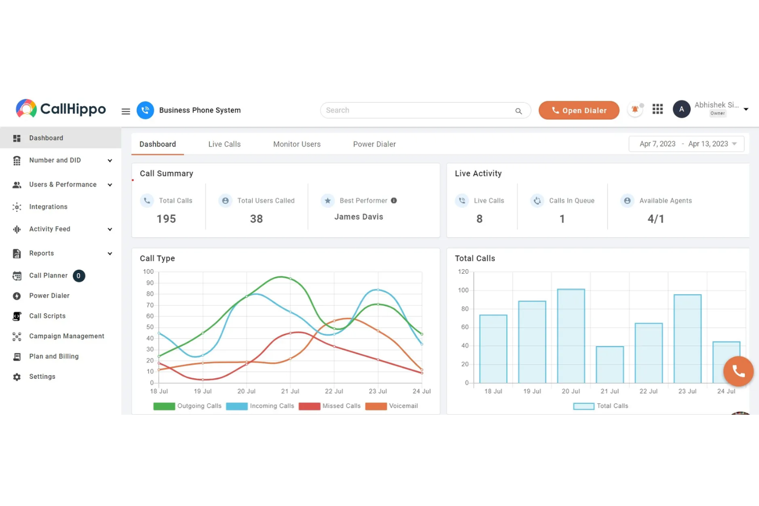 screenshot - CallHippo Review: Pros, Cons, Features and Pricing