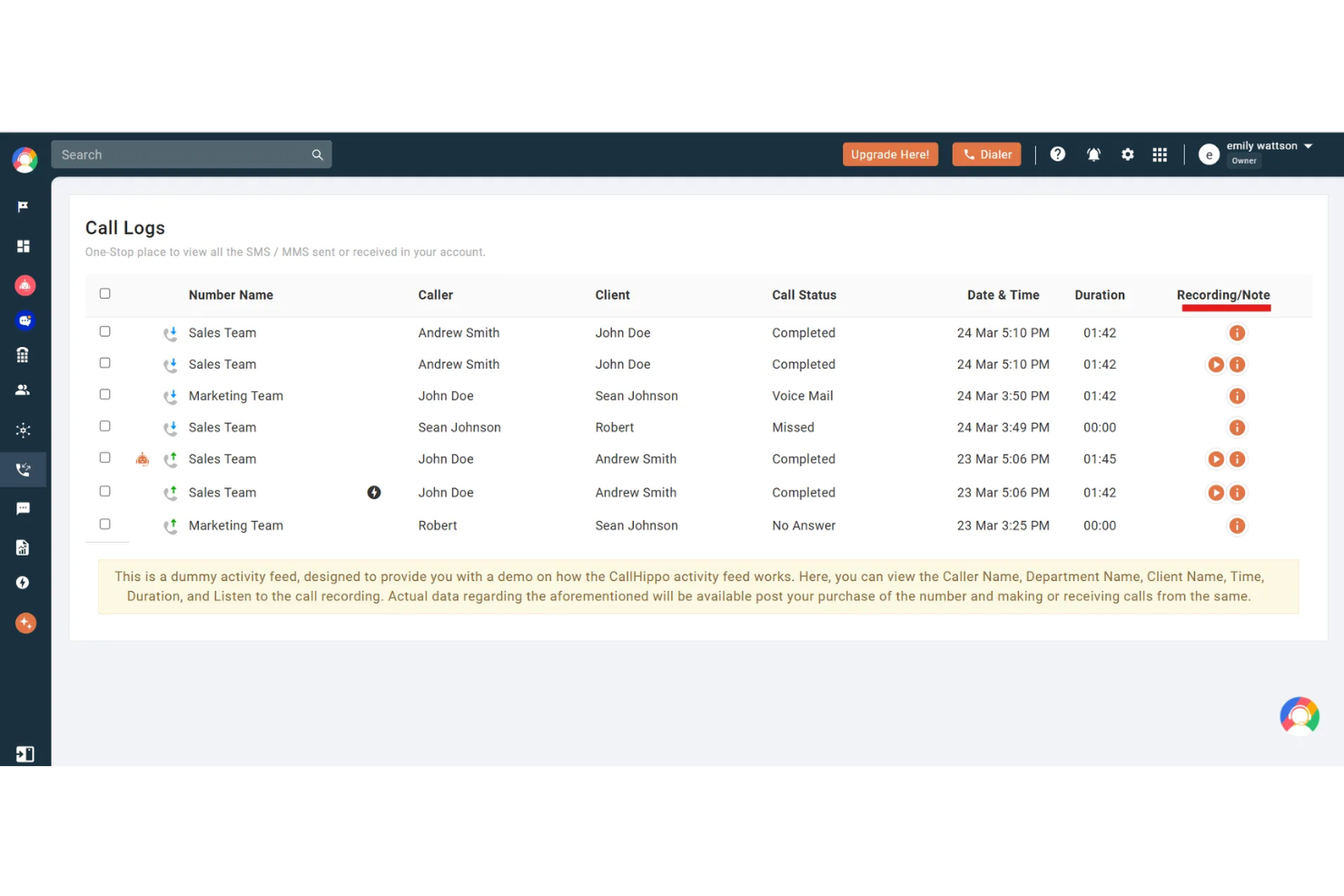 screenshot - CallHippo Review: Pros, Cons, Features and Pricing