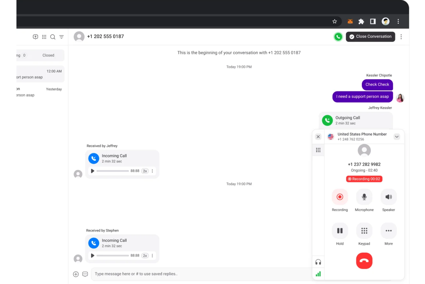 screenshot - KrispCall Review: Pros, Cons, Features and Pricing