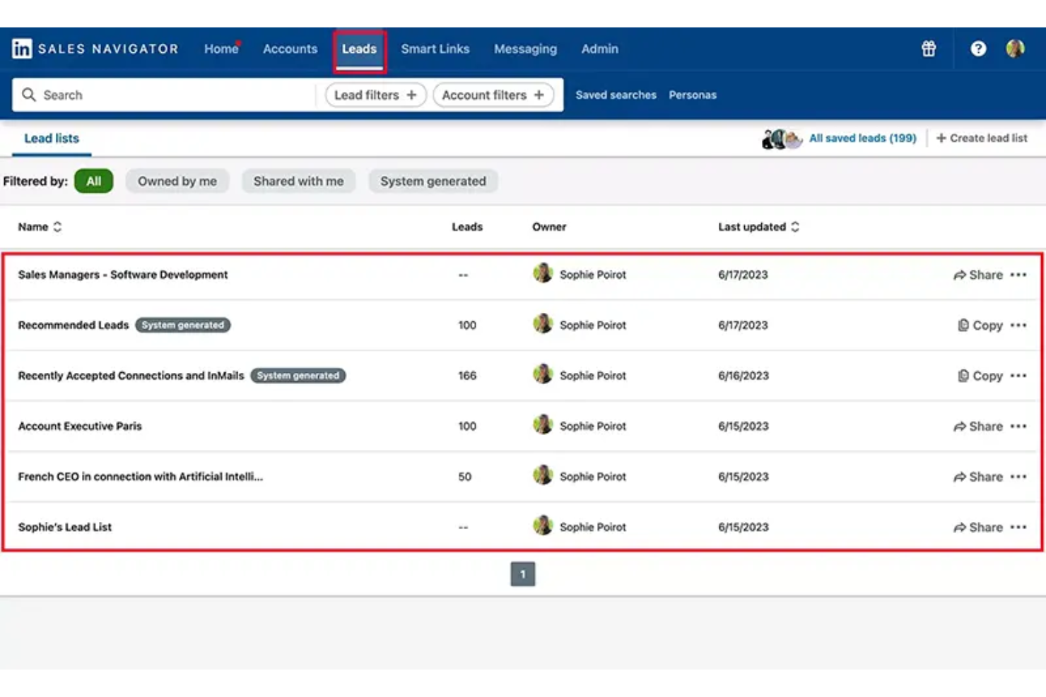 screenshot - LinkedIn Sales Navigator Review: Pros, Cons, Features and Pricing