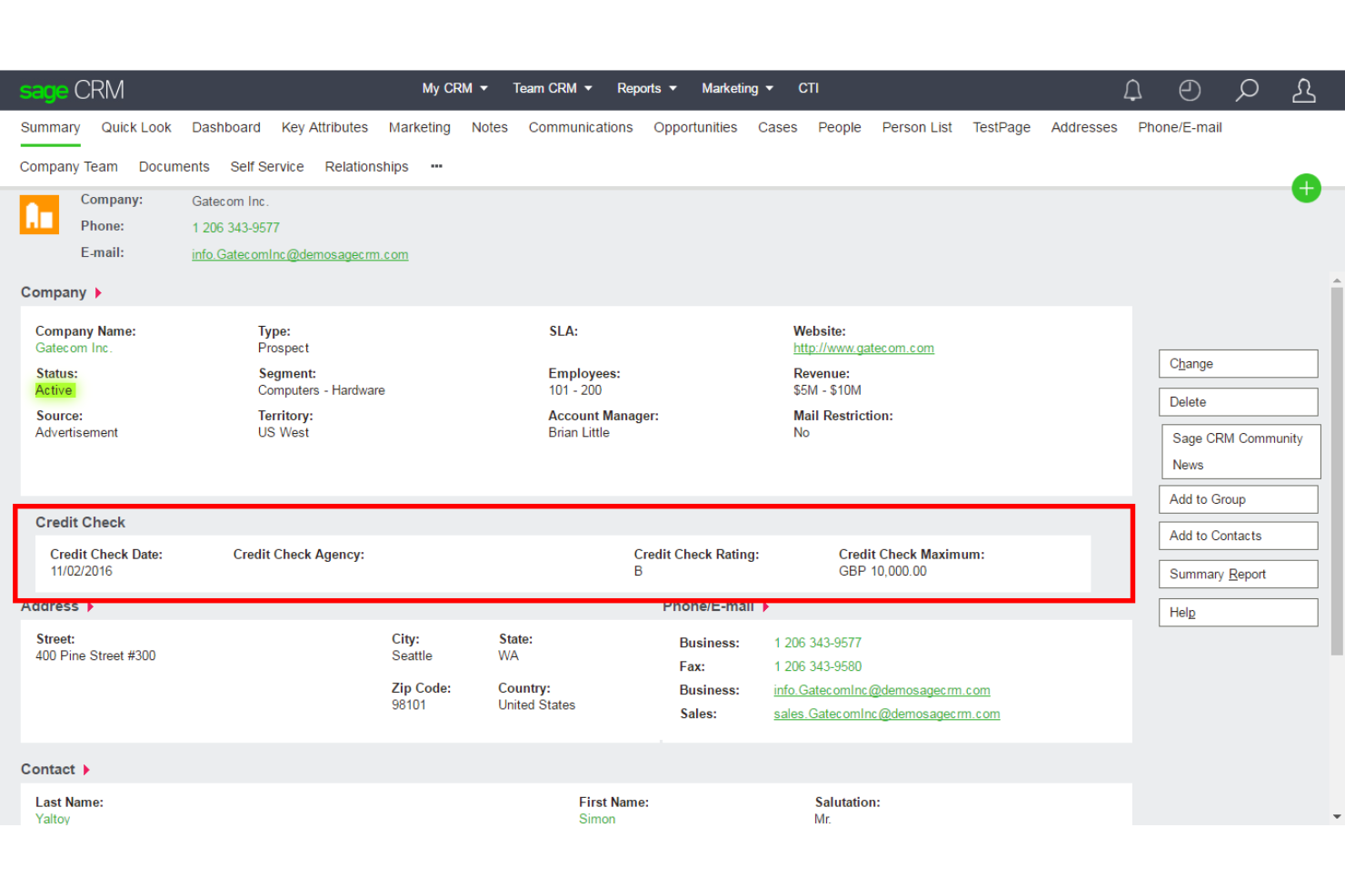 screenshot - Sage CRM Review: Pros, Cons, Features and Pricing