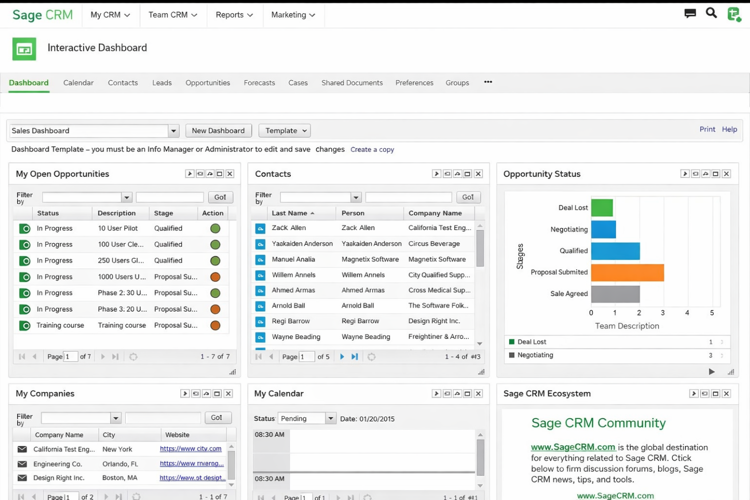 screenshot - Sage CRM Review: Pros, Cons, Features and Pricing
