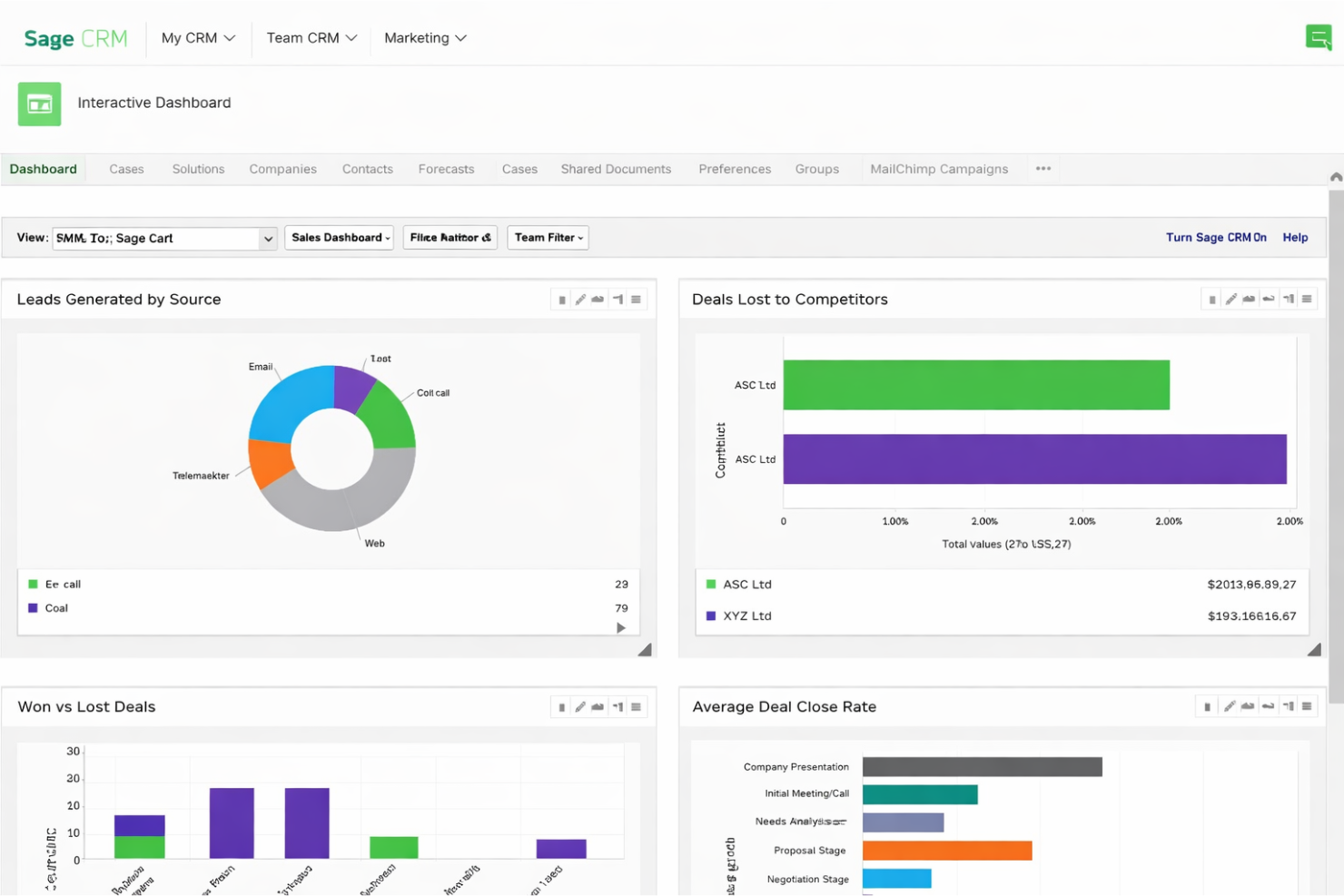screenshot - Sage CRM Review: Pros, Cons, Features and Pricing