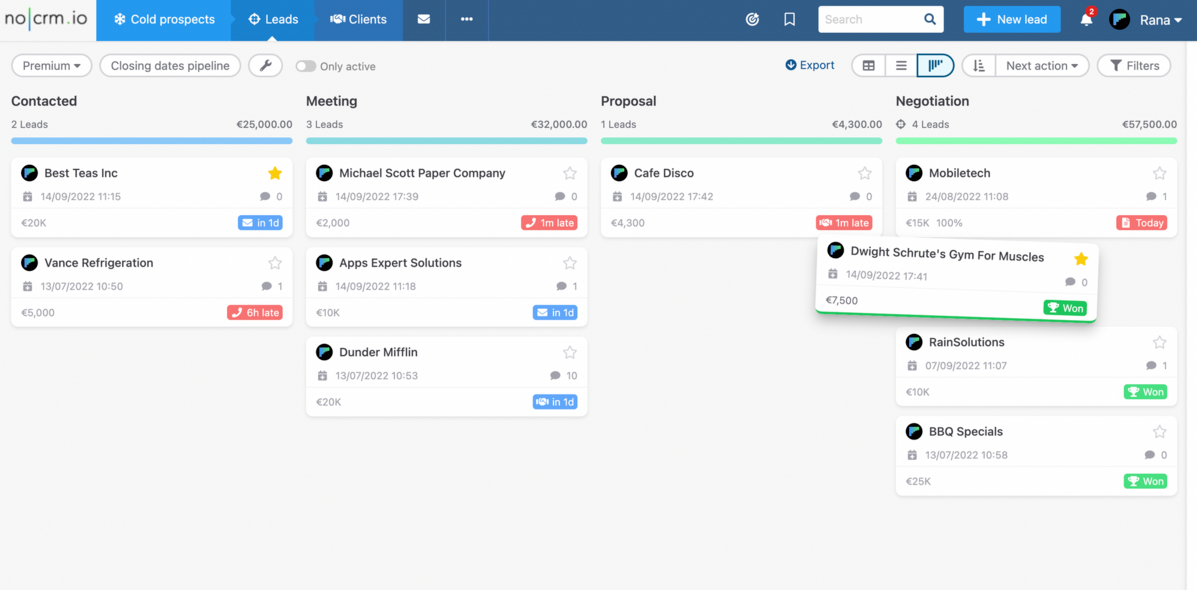 screenshot - noCRM.io Review: Pros, Cons, Features and Pricing