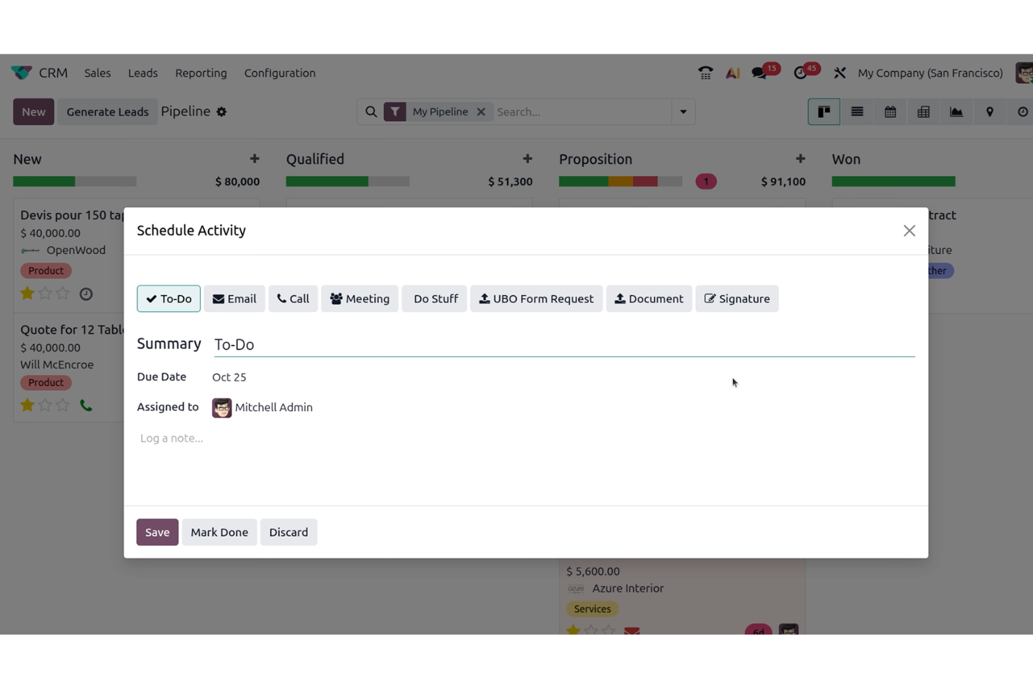 screenshot - Odoo CRM Review: Pros, Cons, Features and Pricing