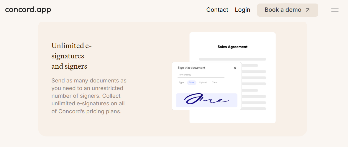 screenshot - Concord Review: Pros, Cons, Features and Pricing