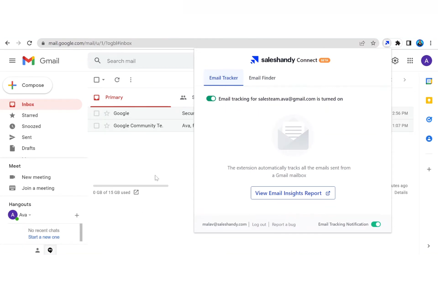 screenshot - Saleshandy Review: Pros, Cons, Features and Pricing